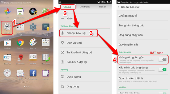 Hướng dẫn cài đặt file APK trên điện thoại Android